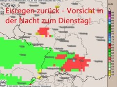 Ab der Nacht Gl&auml;ttegefahr!